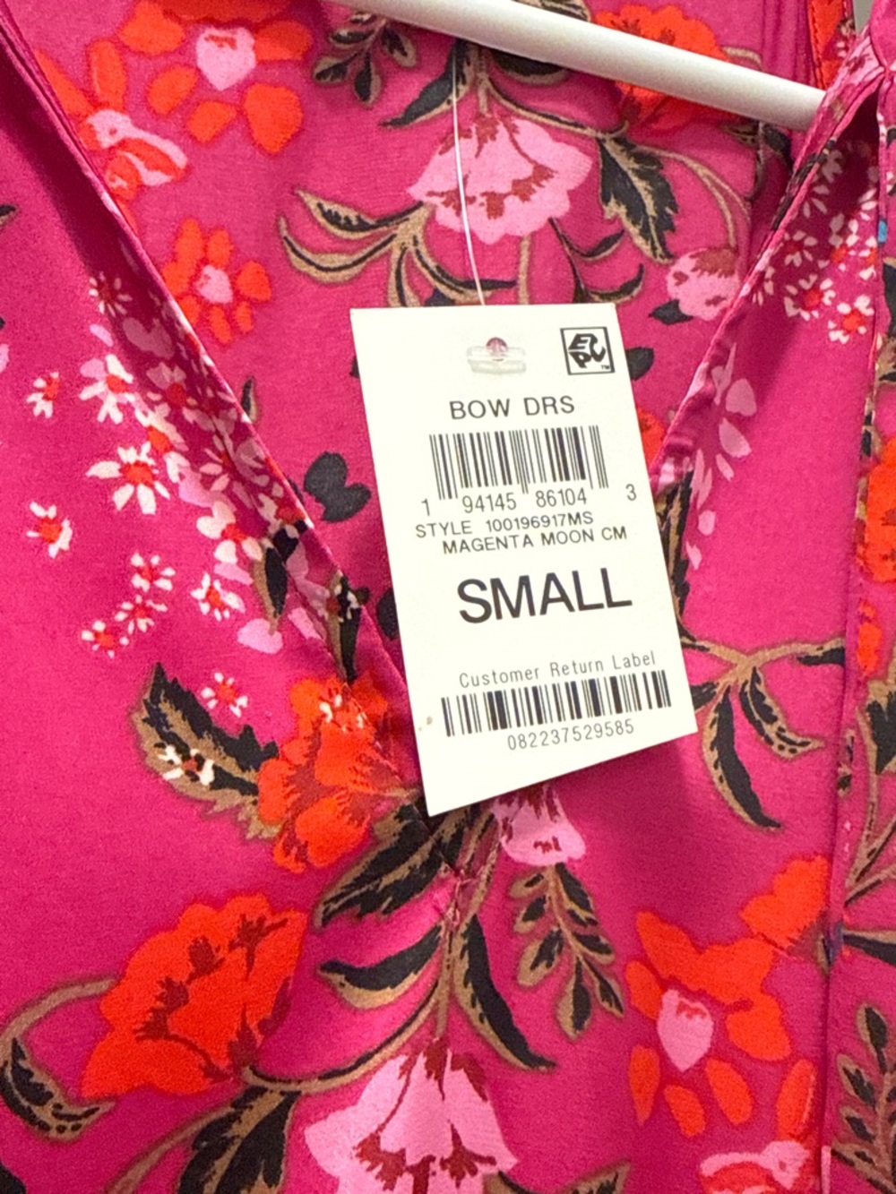 Fuchsia Floral Sleeveless Maxi Dress - Picture 7 of 10